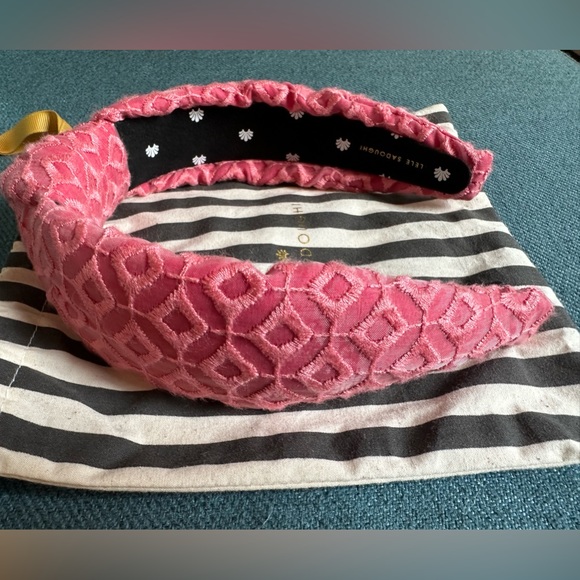 Lele Sadoughi pink patterned headband - Picture 4 of 4
